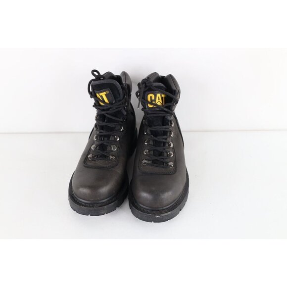 Vtg 90s Cat Caterpillar Men 8M Distressed Goretex Leather Waterproof Work Boots main image 11